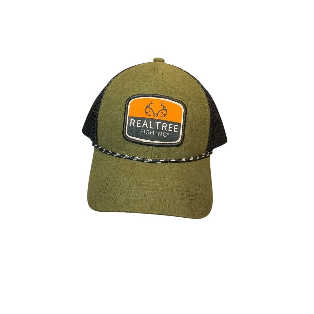 Realtree Mens Fishing Outdoor Hiking Hat Cap Meash Adjustable Rope Truckers